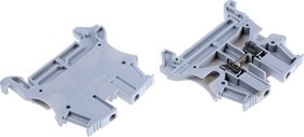 0 371 60, Viking 3 Series Grey DIN Rail Terminal Block, 2.5mm², Single-Level, Screw Termination