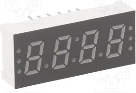 KW4-306CGA, Дисплей: LED, 7-сегментный, 7,6мм, 0,3", II.зн: 4, желто-зеленый KW4-306CGA, Дисплей: LED, 7-сегментный, 7,6мм, 0,3", II.зн: 4, желто-зеленый