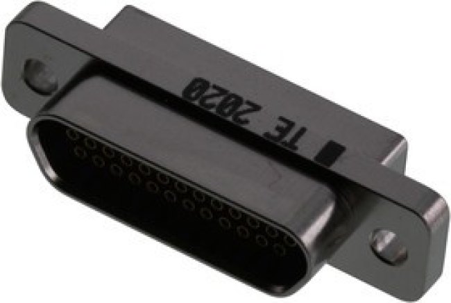 1532204-1, MICRO D CONN, RCPT, 25POS, SOLDER CUP