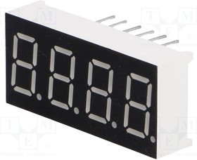 LFD036AAG-101, Дисплей: LED, 7-сегментный, 9,14мм, 0,36", II.зн: 4, зеленый, 4,6мкд LFD036AAG-101, Дисплей: LED, 7-сегментный, 9,14мм, 0,36", II.зн: 4, зеленый, 4,6мкд