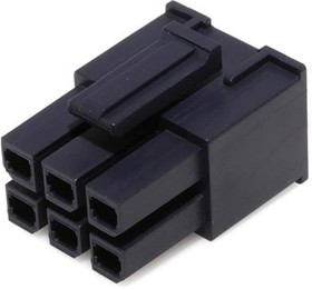 170001-0106, Headers & Wire Housings Mega-Fit Recept Hsg 6 ckt Glow-Wire 170001-0106, Headers & Wire Housings Mega-Fit Recept Hsg 6 ckt Glow-Wire