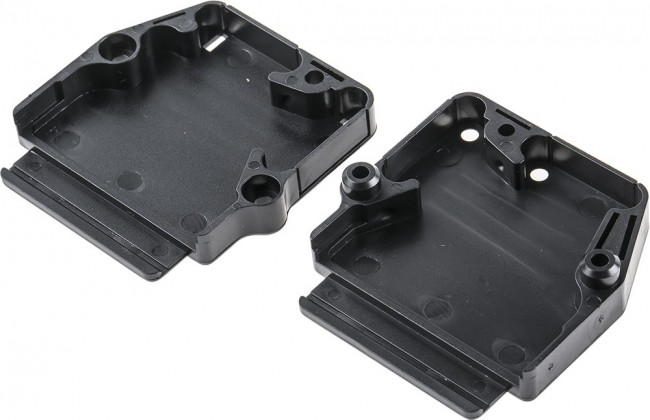 863093C25ALF, 863093C Series Thermoplastic Angled, Straight D Sub Backshell, 25 Way, Strain Relief