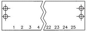 MS2140, Terminal Block Tools &amp; Accessories MARKING STRIP 2 TRM