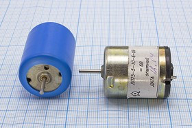 Двигатель постоянного тока 6В, 10000 об/мин; №дв0100 двиг 6В\5,0Вт\\10000\ 25x35m47\ДП25-5-10-6
