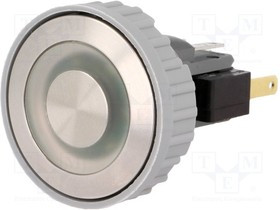 1241.6634.1122000, Pushbutton Switches 22mm Green Ring Illumination