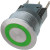 1241.6634.1122000, Pushbutton Switches 22mm Green Ring Illumination