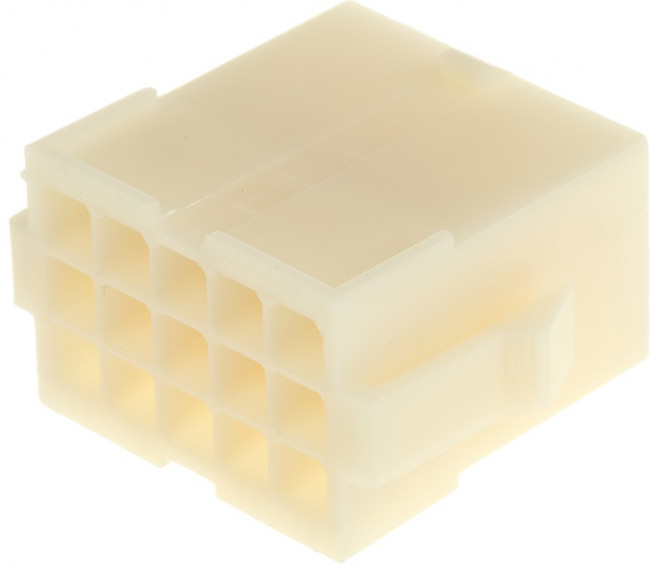 172163-1, Conn Housing RCP 15 POS 4.2mm Crimp ST Panel Mount Natural Bag