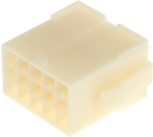 172163-1, Conn Housing RCP 15 POS 4.2mm Crimp ST Panel Mount Natural Bag