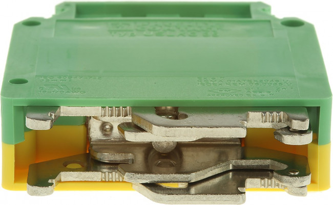 0444019, 2-Way USLKG 35 Earth Terminal Block, 18 0 AWG Wire, Screw Down, Polyamide Housing, ATEX