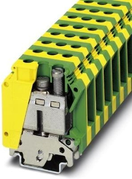 0444019, 2-Way USLKG 35 Earth Terminal Block, 18 0 AWG Wire, Screw Down, Polyamide Housing, ATEX