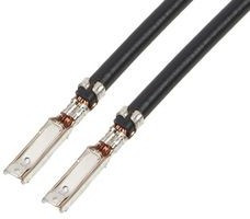 217520-1122, Rectangular Cable Assemblies MIZUP25 Fem-Fem LEAD 150mm 0.5mm SQmm BLK