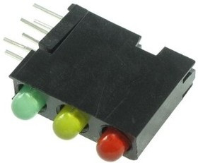 564-0100-222F, LED Circuit Board Indicators HI EFF GREEN DIFF