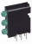 564-0100-222F, LED Circuit Board Indicators HI EFF GREEN DIFF