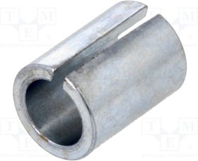 GA640, Adapter; nickel plated steel; Oshaft: 6mm; silver; Shaft: smooth