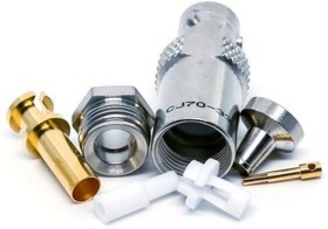 CJ70-33, RF Connectors / Coaxial Connectors TRB Jack STR Wrench CRMP 3-lug