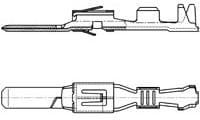 962880-1, Контакт автомобильного разъема, Junior Power Timer, Штырь, Обжим 962880-1, Контакт автомобильного разъема, Junior Power Timer, Штырь, Обжим