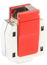 213032-1012, FCT Juwel D-Sub Backshell, Red