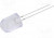 OSW4DKA131B, LED; 10mm; white cold; 22000?25000mcd; 30°; Front: convex; 2.8?3.6V