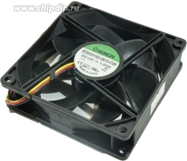 Вентилятор Sunon EF92251S2-Q010-C99 12В 0.12А 92x25 3pin