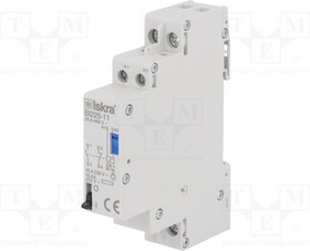 BI225-11/230VAC, Реле: установочное, бистабильное, NC + NO, Uобмотки: 230ВAC, 25А