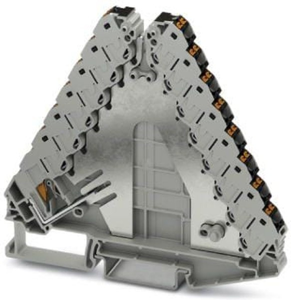 3270160, PTRVB 8-FI Series Grey DIN Rail Terminal Block, 0.14 6mm², Push In Termination