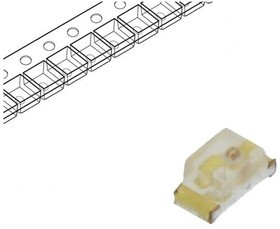 NTE30005, LED; SMD; 0603; red; 36?100mcd; 1.6x0.8x0.75mm; 120°; 1.85?2.5V