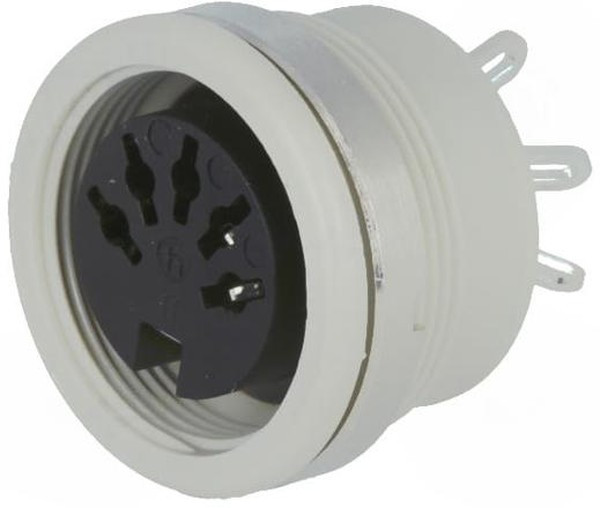 MAB 5100 S GREY, Гнездо, DIN, "мама", PIN 5, конфигурация выводов 180°, пайка MAB 5100 S GREY, Гнездо, DIN, "мама", PIN 5, конфигурация выводов 180°, пайка