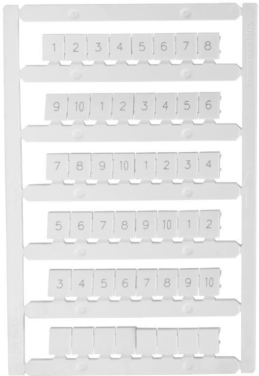 332720, "Маркировка для лазерной печати ""1-10"" OptiClip MC8/H/1-10"