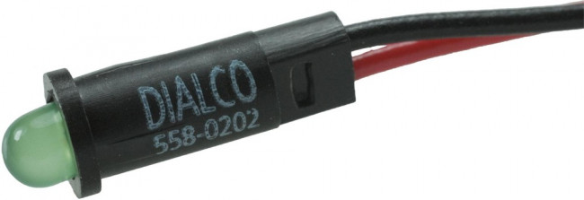 558-0202-003F, LED Panel Mount Indicators LED SNAPIN PAN IND