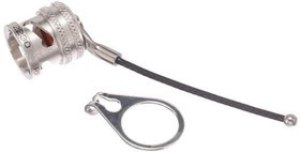 RFI75-12-D3, RF Connector Accessories TRB JK RFI Cap w/ 2.5" SS Lanyard RFI75-12-D3, RF Connector Accessories TRB JK RFI Cap w/ 2.5" SS Lanyard