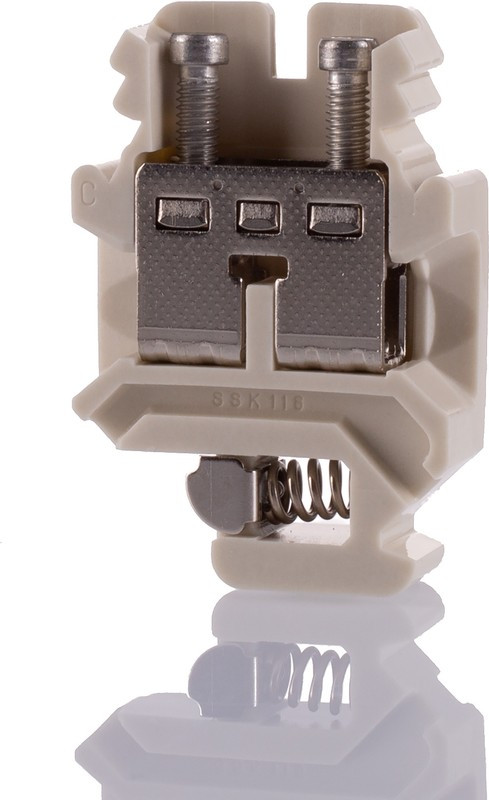 0503057, SSK 116 KER-EX Series White Feed Through Terminal Block, 0.5 16mm², Single-Level, Screw