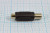 Переходник гнездо RCA на гнездо F; №601 гн RCA-гн F\переходник\\\мет\Ni\\