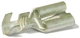 Клемма розетка, 9,5x0,8, латунь луженая, защелка