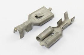 Клемма розетка, 9,5x0,8, латунь луженая, защелка