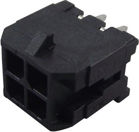 SCT3001WV-2x02P, Разъем Micro-Fit 3.0 розетка на плату прямая 4pin SCT3001WV-2x02P, Разъем Micro-Fit 3.0 розетка на плату прямая 4pin