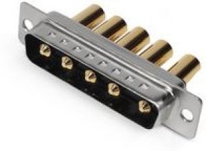 MHCDS5W5P4, D-Sub Connector, Straight, Plug, 5W5, Signal Contacts - 0, Special Contacts - 5