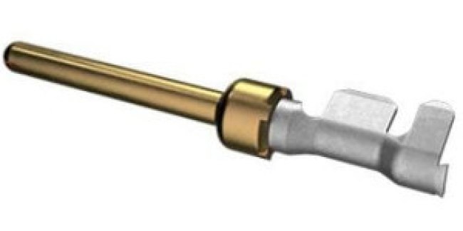 86564510064LF, Male Crimp D-sub Connector Contact, Gold over Nickel Signal, 28 24 AWG