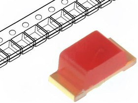 KPH-1608ID, Светодиод smd красный 625нм 2-Pin Chip LED лента на катушке