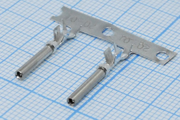 Клемма розетка, 1,02x1,9, 0,35-1,5мм2, луженая