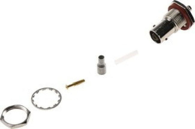 5228980-7, 50 Straight Panel Mount, BNC Connector Bulkhead Fitting, jack 5228980-7, 50 Straight Panel Mount, BNC Connector Bulkhead Fitting, jack