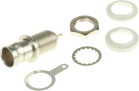 J01003B1286, 75 Straight Panel Mount, BNC Connector Bulkhead Fitting, jack