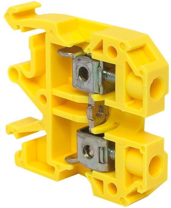 plc-jxb-6/35y, Клемма винтовая JXB- 6мм.кв желтая