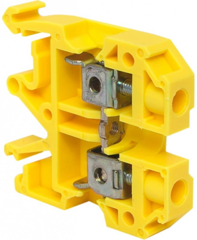 plc-jxb-6/35y, Клемма винтовая JXB- 6мм.кв желтая