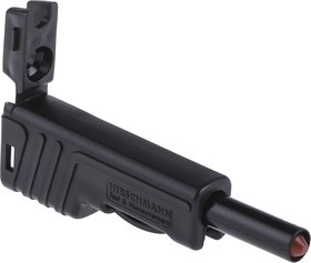 932153100, Black Male Banana Plug, 4 mm Connector, Screw Termination, 30A, 60V dc, Nickel Plating