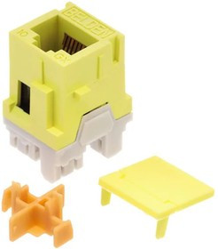 AX102275, Modular Connectors / Ethernet Connectors 10GX JACK MDVO YELLOW TIA606