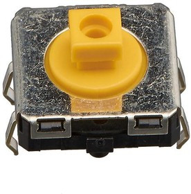 B3W4055, Switch Tactile N.O. SPST Projected Plunger PC Pins 0.05A 24VDC 1000000Cycles 3.43N Thru-Hole Bag