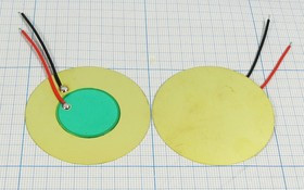 Пьезоблок 50x0.43мм с защитой от окисления, 3кГц, два вывода 30мм; защита пб 50x0,43\\D\ 3,0\2L 30\F