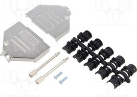 DTZK25-K-M2.5, Корпус для разъемов D-Sub, D-Sub 25pin, D-Sub HD 44pin, прямой