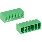 15EDGVC-3.5-06P-14-00AH, Разъемный клеммный блок на плату, 6 контактов: Серия 15EDGVC-3.5