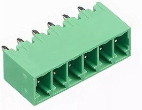 15EDGVC-3.5-06P-14-00AH, Разъемный клеммный блок на плату, 6 контактов: Серия 15EDGVC-3.5